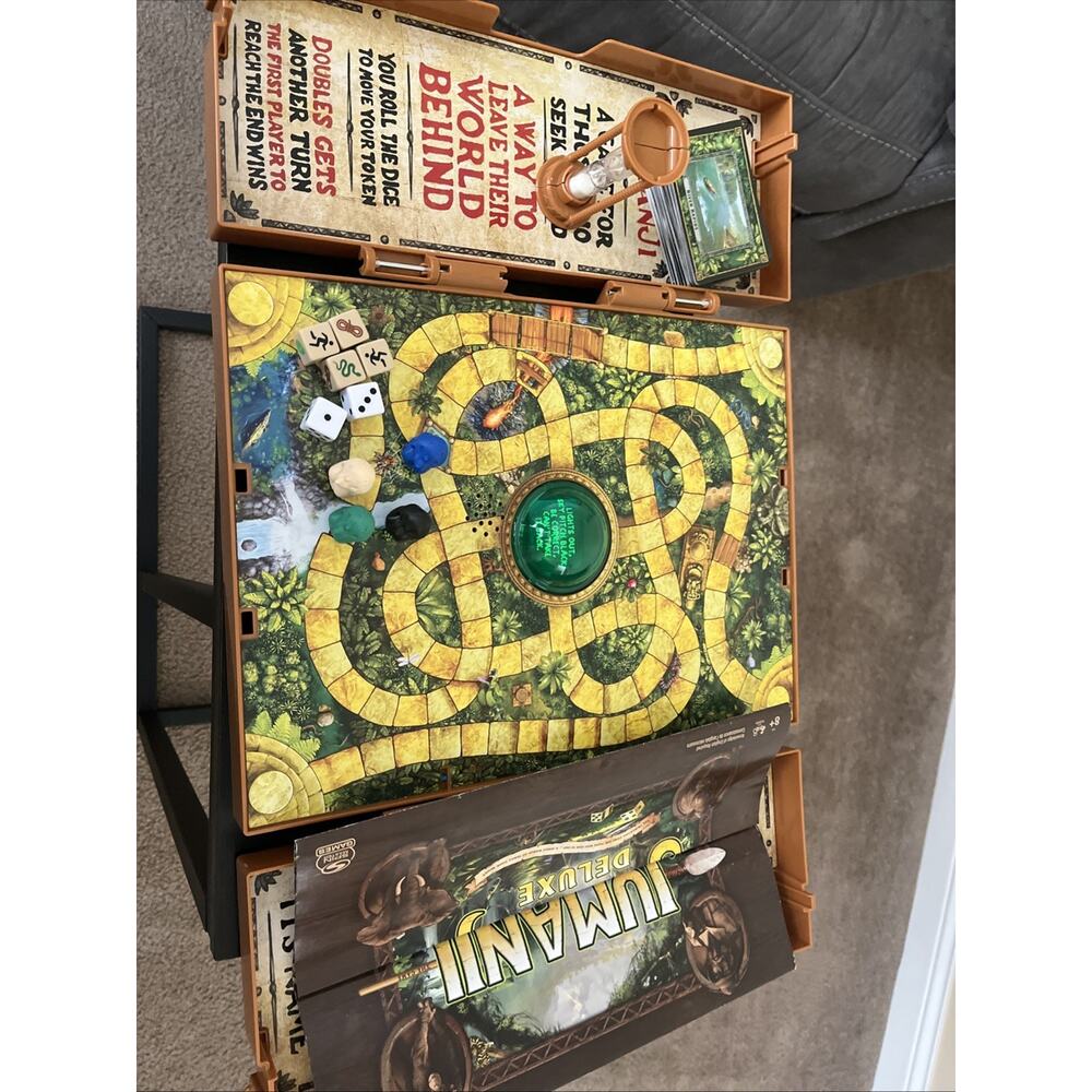 Jumanji Deluxe Board Game Spin Master 2019 Electronic 100% Complete